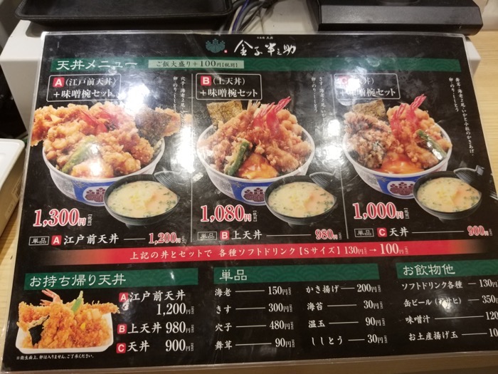 金子半之助,天丼